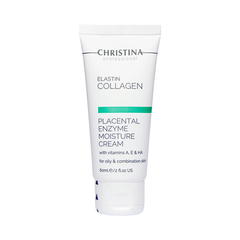 Плацентарный крем для жирной и комбинированной кожи - Christina Elastin Collagen With Vitamins A, E & HA Moisture Cream CHR371 ProCosmetos