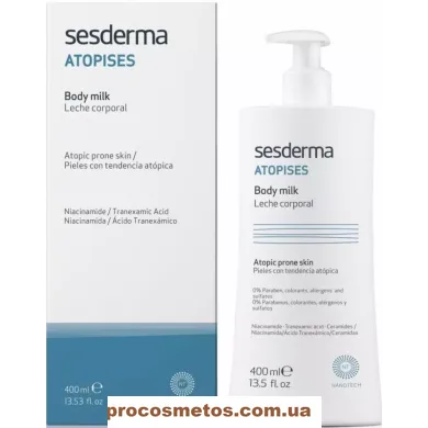 Молочко для тіла при атопічному дерматиті - SeSDerma Atopises Body Milk 3984 ProCosmetos
