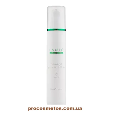 Захисний крем-гель для обличчя із SPF 50 - Lamic Cosmetici Crema-gel Protettivo SPF 50 103758 ProCosmetos