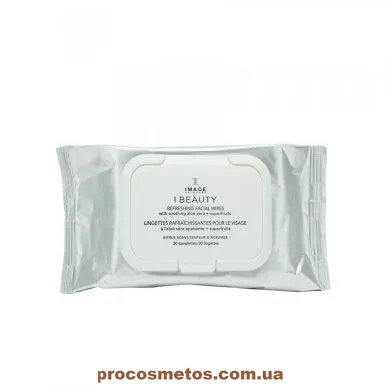 Очищуючі тонізуючі серветки - Image Skincare I Beauty Refreshing facial wipes IB201 ProCosmetos