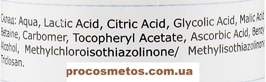 Гель з АНА-кислотами для вмивання - KleoDerma Cleansing Gel Fruit Acids 410581 ProCosmetos