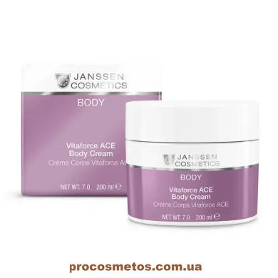 Крем для тіла із вітаміном С - Janssen Cosmetics Vitaforce ACE Body Cream 7625 ProCosmetos