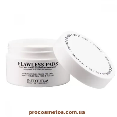 Зволожуючі подушечки з кислотами для глибокого оновлення шкіри - Instytutum Flawless Pads 8900 ProCosmetos
