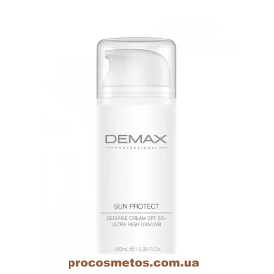 Інтенсивний денний зволожувач SPF 50 – Demax Sun Protect Defense Cream SPF 50 lot 183 ProCosmetos