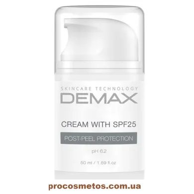 Постпілінговий захисний крем SPF 25 - Demax Cream With SPF 25 Post-Peel Protection 103395 ProCosmetos