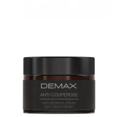 Ночной крем-корректор для сухой, чувствительной и куперозной кожи - Demax Anti-Couperose Anti-Redness Cream Rich Night Refine lot 195-4 ProCosmetos