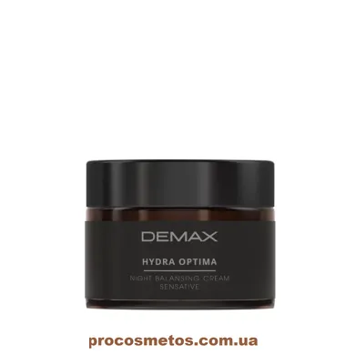 Відновлюючий нічний крем - Demax Hydra Optima Night Balansing Cream Sensitive 103471 ProCosmetos