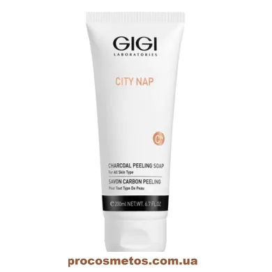 Карбонове мило-скраб - GIGI City Nap Charcoal Peeling soap 7182 ProCosmetos