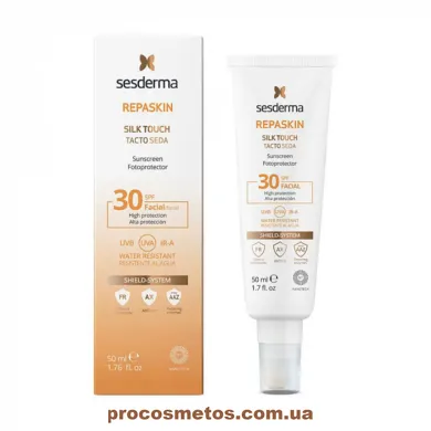 Сонцезахисний крем для обличчя "Шовковий дотик" - SesDerma Laboratories Repaskin Silk Touch SPF30 103782 ProCosmetos
