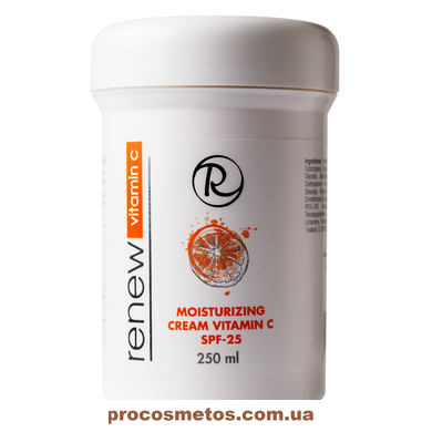 Крем з активним вітаміном С для обличчя СПФ 25 - Renew Vitamin C Moisturizing Cream SPF 25 77013-15 ProCosmetos