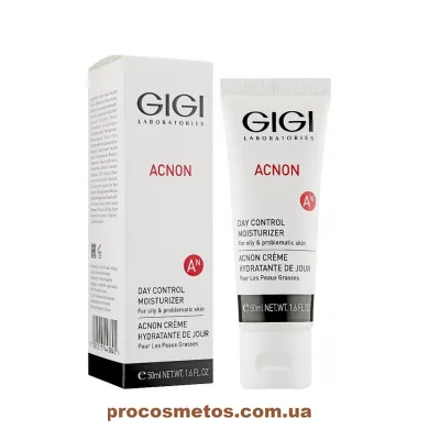 Денний зволожуючий крем для жирної та комбінованої шкіри - Gigi Acnon Day Control Moisturizer 102638 ProCosmetos