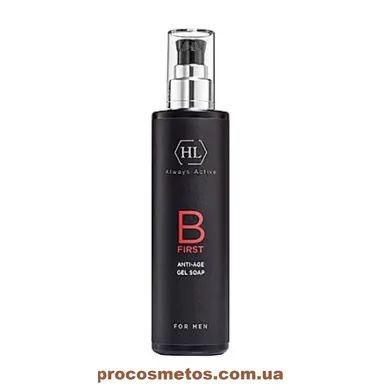 Очищуюче гель-мило для чоловіків - Holy Land Cosmetics B First Anti-Age Gel Soap 1104 ProCosmetos