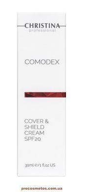 Захисний крем для обличчя з тонуючим ефектом СПФ 20 - Christina Comodex Cover & Shield Cream SPF 20 CHR635 ProCosmetos