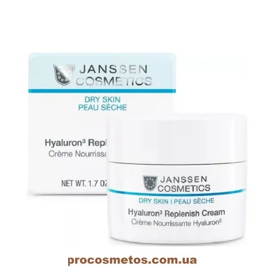 Крем с гиалуроновой кислотой - Janssen Cosmetics Dry Skin Hyaluron³ Replenish Cream 102922 ProCosmetos