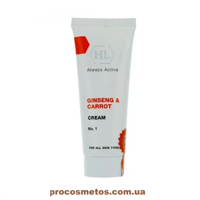 Увлажняющий крем для всех типов кожи - Holy Land Cosmetics Ginseng & Carrot Cream 2337 ProCosmetos