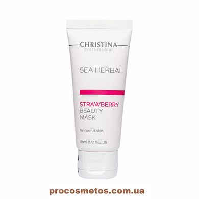 Полунична маска краси для нормальної шкіри - Christina Sea Herbal Strawberry Beauty For Normal Skin CHR056 ProCosmetos