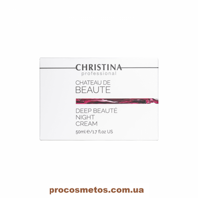 Інтенсивний оновлювальний нічний крем - Christina Chateau de Beaute Deep Beaute Night Cream CHR486 ProCosmetos