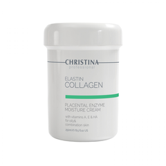 Плацентарний крем для жирної та комбінованої шкіри - Christina Elastin Collagen With Vitamins A, E & HA Moisture Cream CHR101-15 ProCosmetos