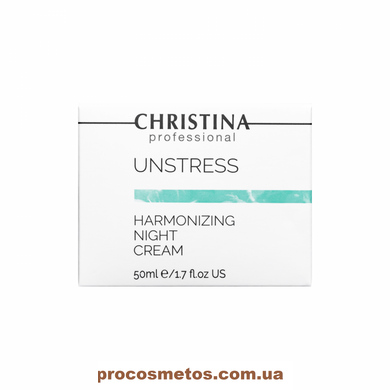 Гармонізуючий нічний крем - Christina Unstress Harmonizing Night Cream CHR760 ProCosmetos