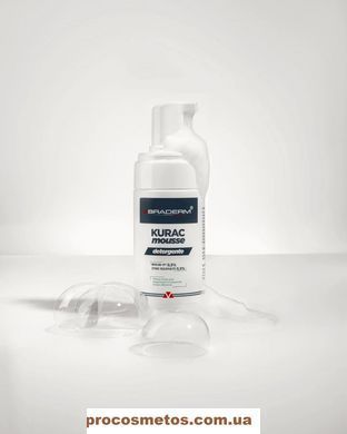Ніжна пінка для вмивання з пребіотиками - Braderm Kurac Cleansing Mousse br-89 ProCosmetos