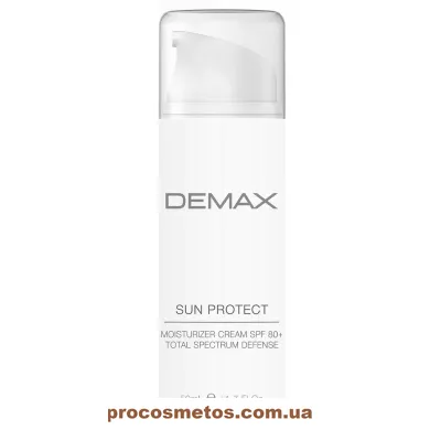 Антиоксидантний захисний зволожувач SPF 80 Demax Sun Protect Moisturizer Cream SPF 80 103468 ProCosmetos
